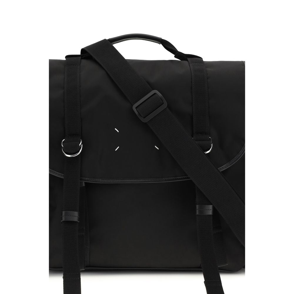 Maison Margiela Black Calf Leather Bos Taurus Shoulder Bag