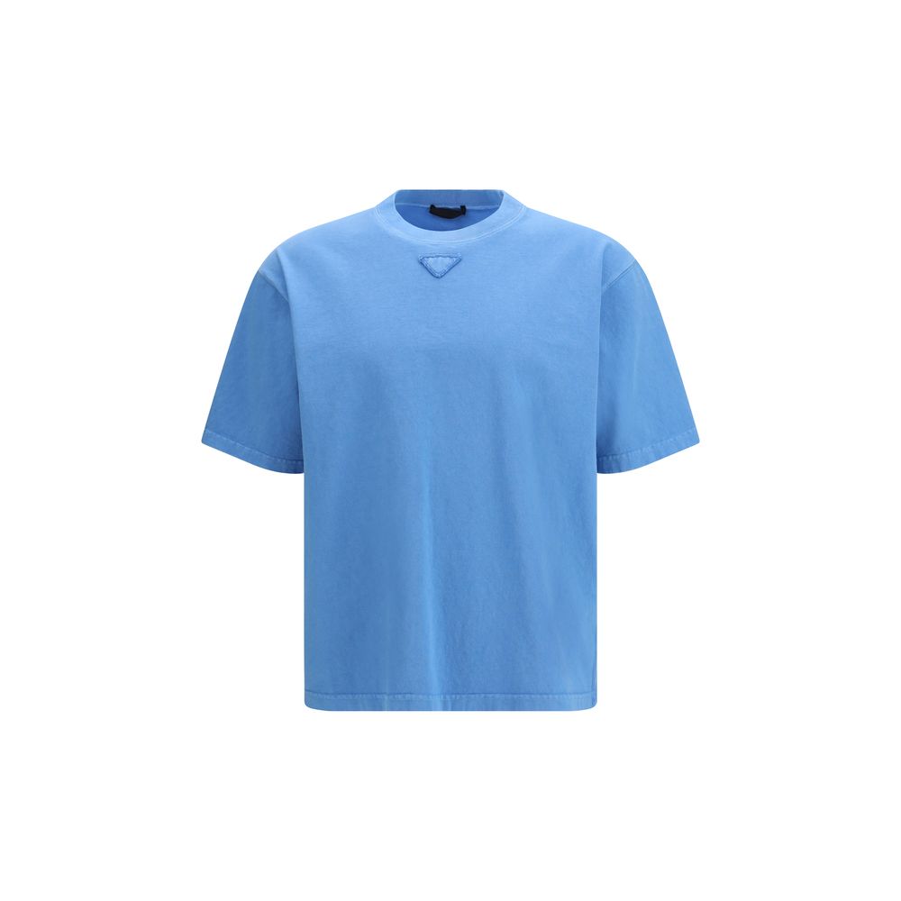 Prada Blue Cotton T-Shirt