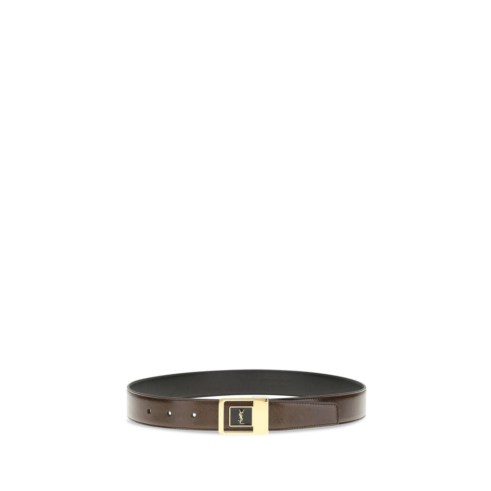 Saint Laurent Bicolor Calf Leather Bos Taurus Regular Belt