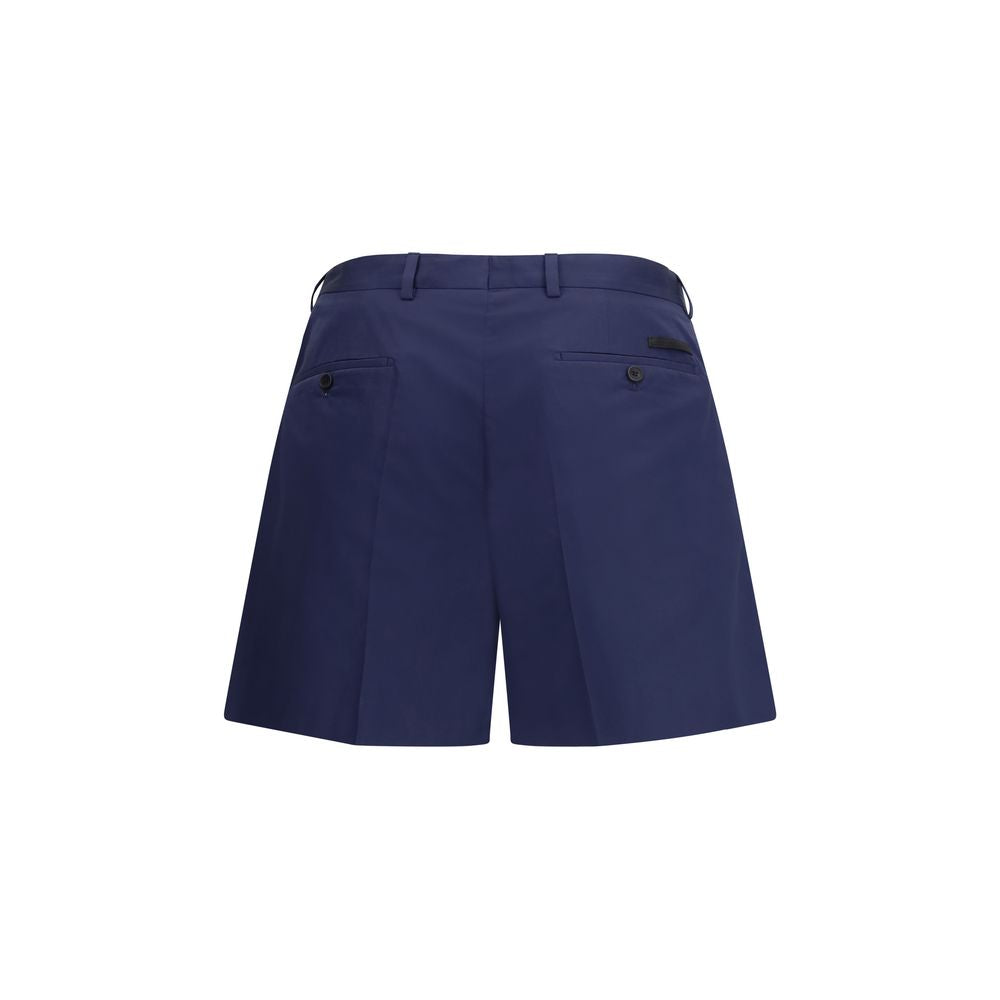 Prada Blue Cotton Shorts