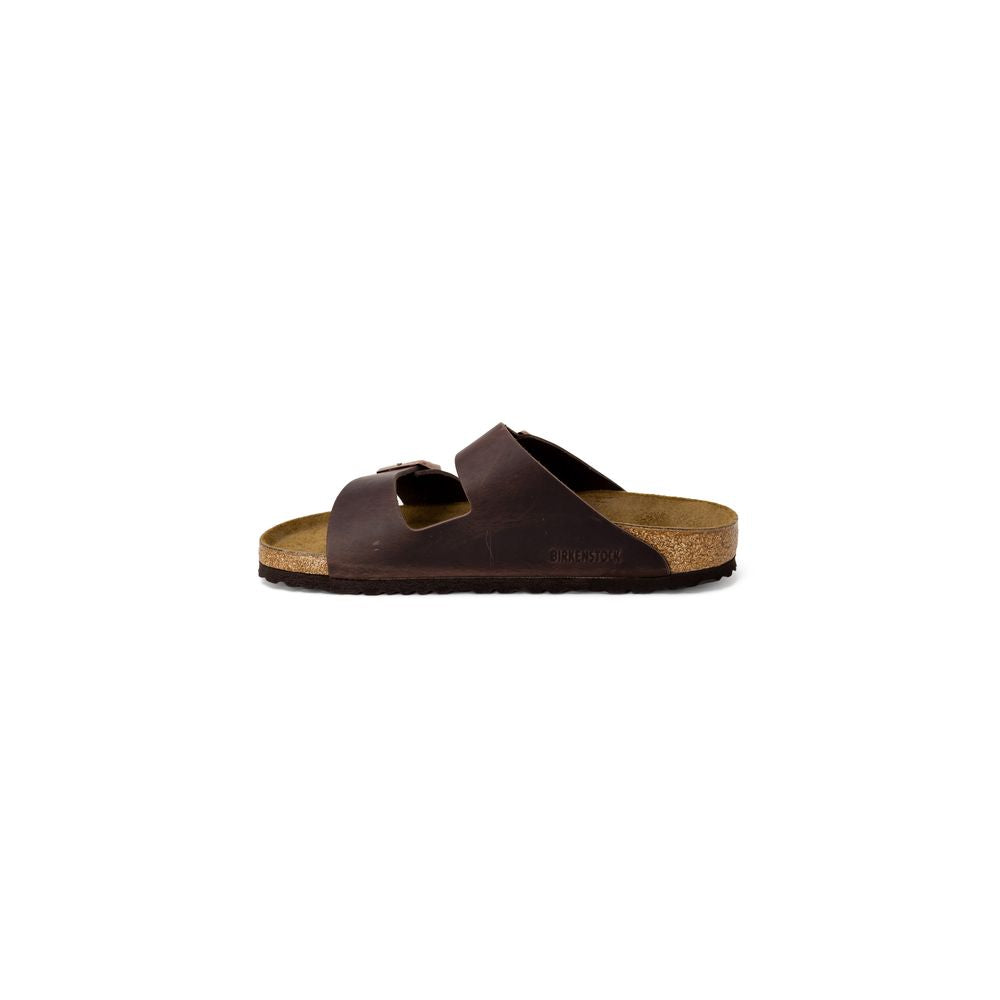 Birkenstock Brown Leather Slippers