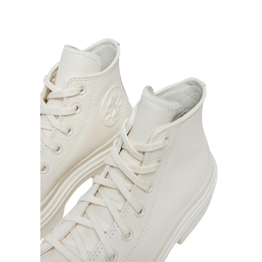 Converse White Recycled Leather High Heel Pumps