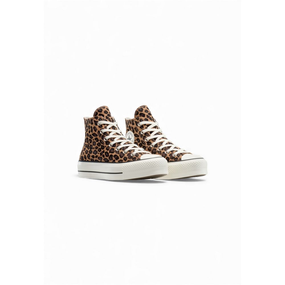 Converse Brown Suede Leather Platform Sneakers