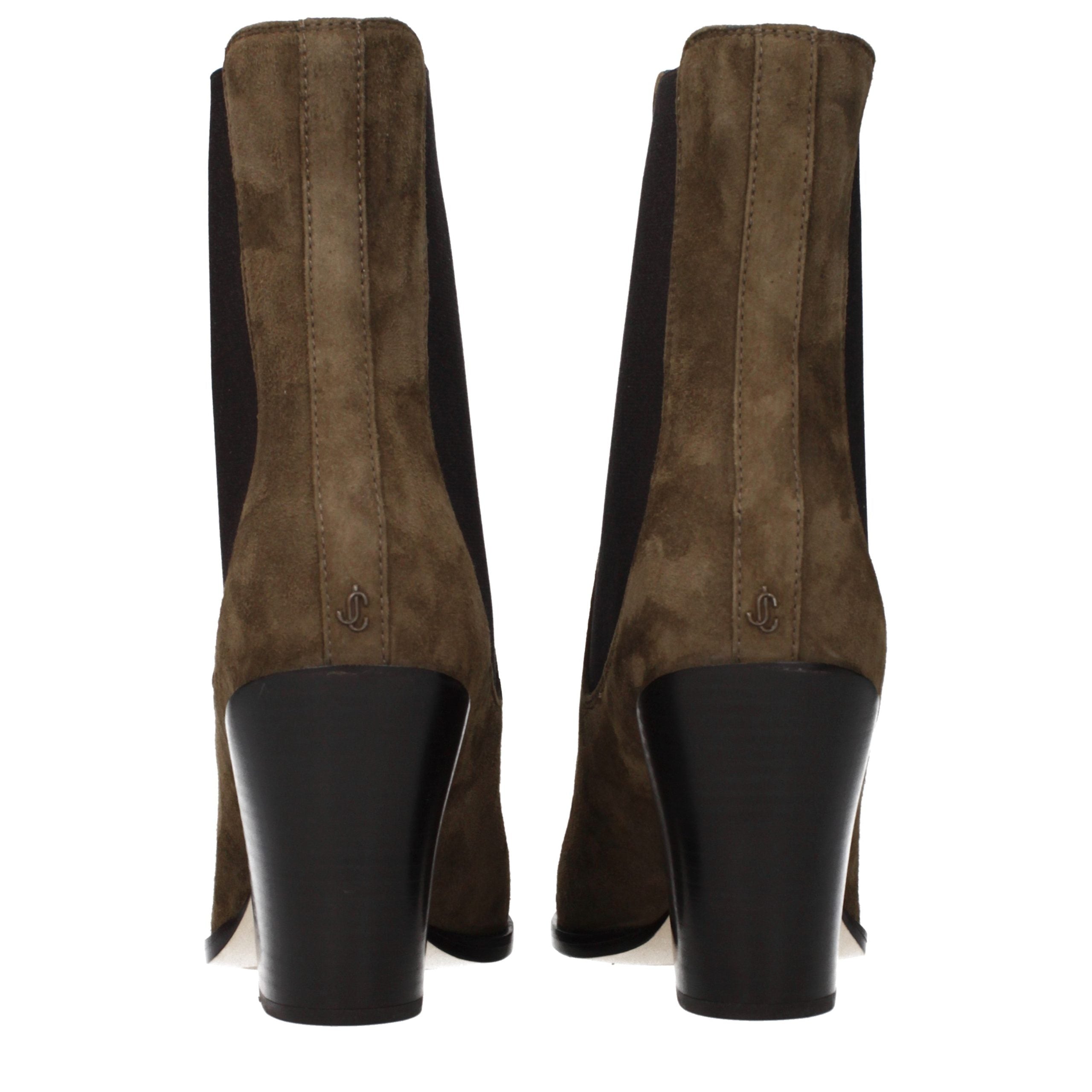 Jimmy Choo Brown Leather Ankle Boots