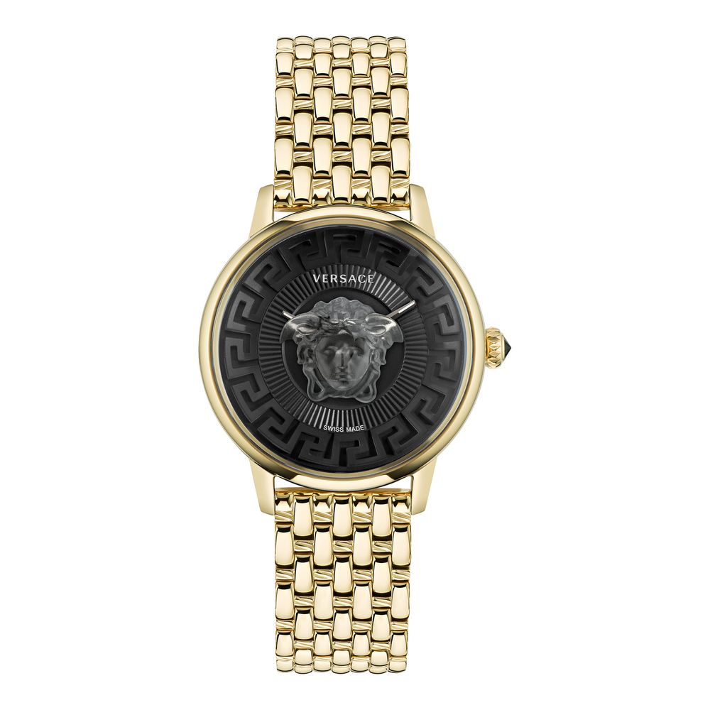 Versace Gold Stainless Steel Dress Watch