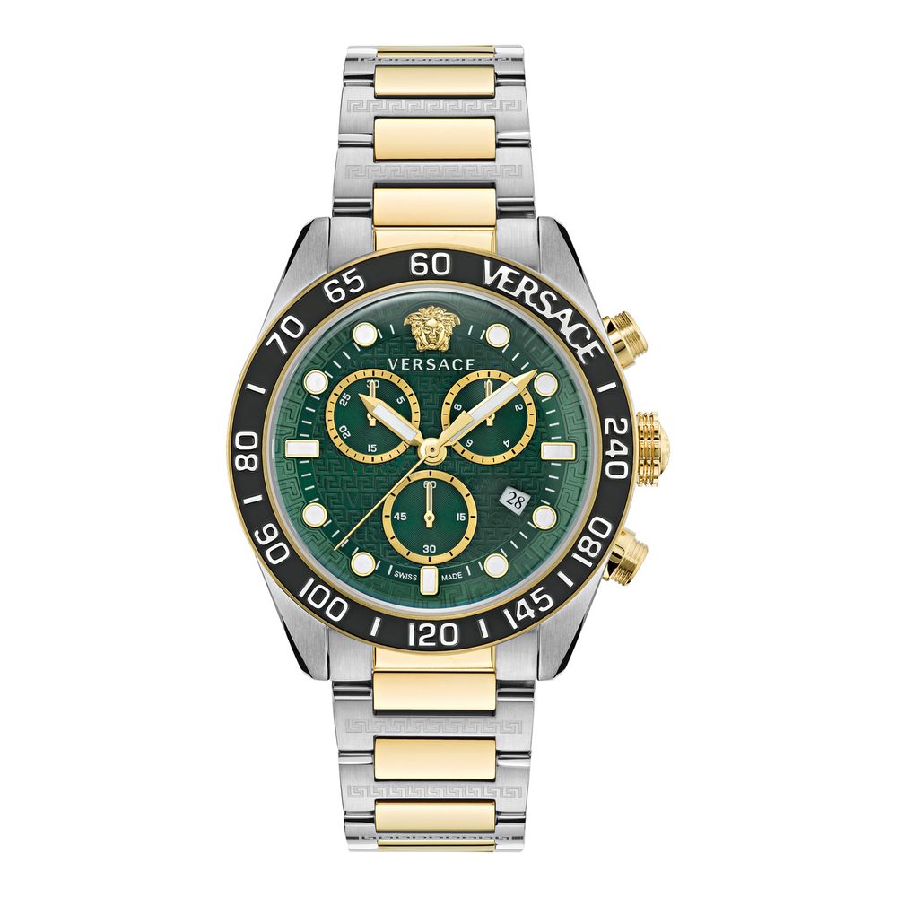 Versace Gray Stainless Steel Dress Watch