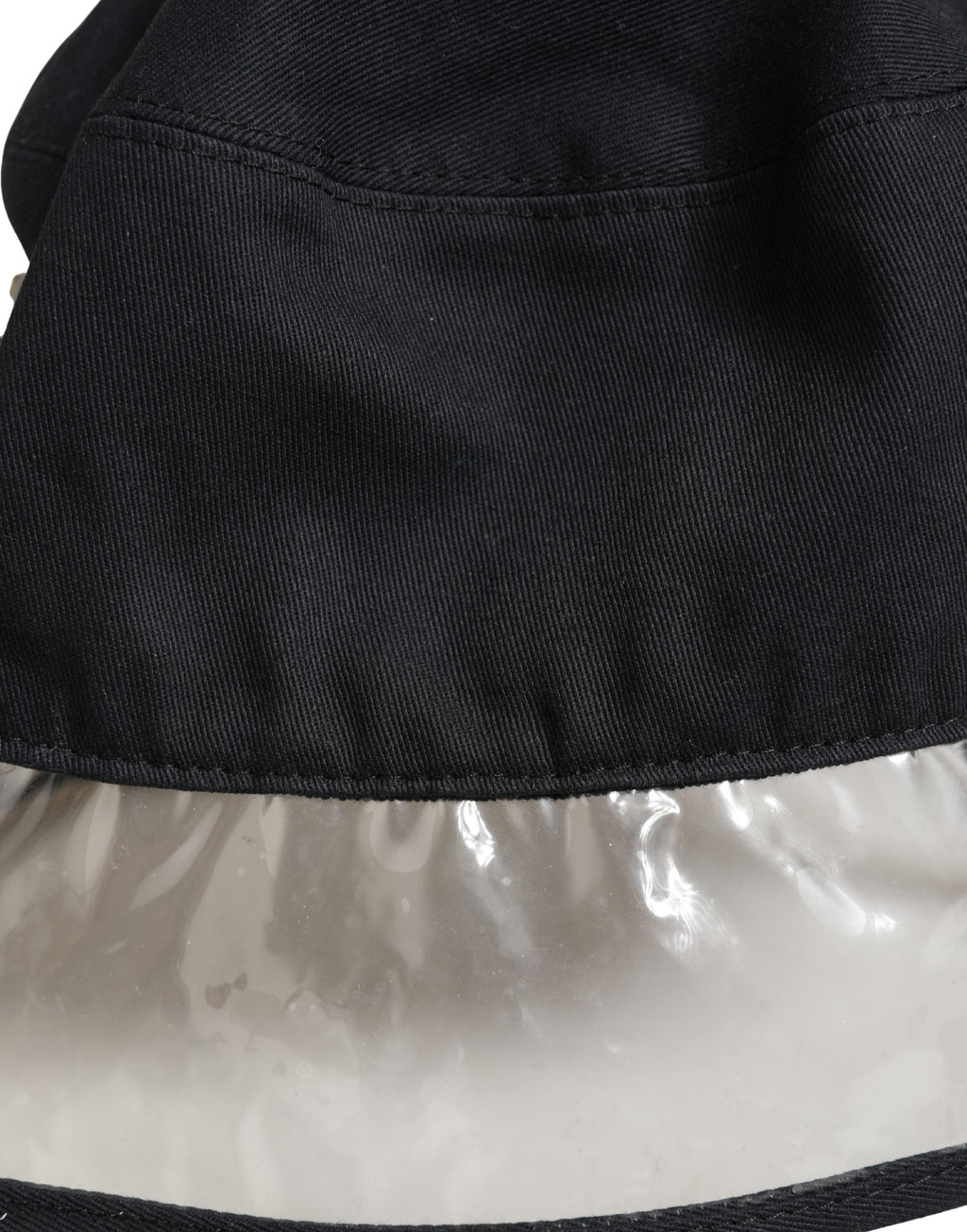 Dolce & Gabbana Black Cotton Plastic Fisherman Bucket Capello Hat