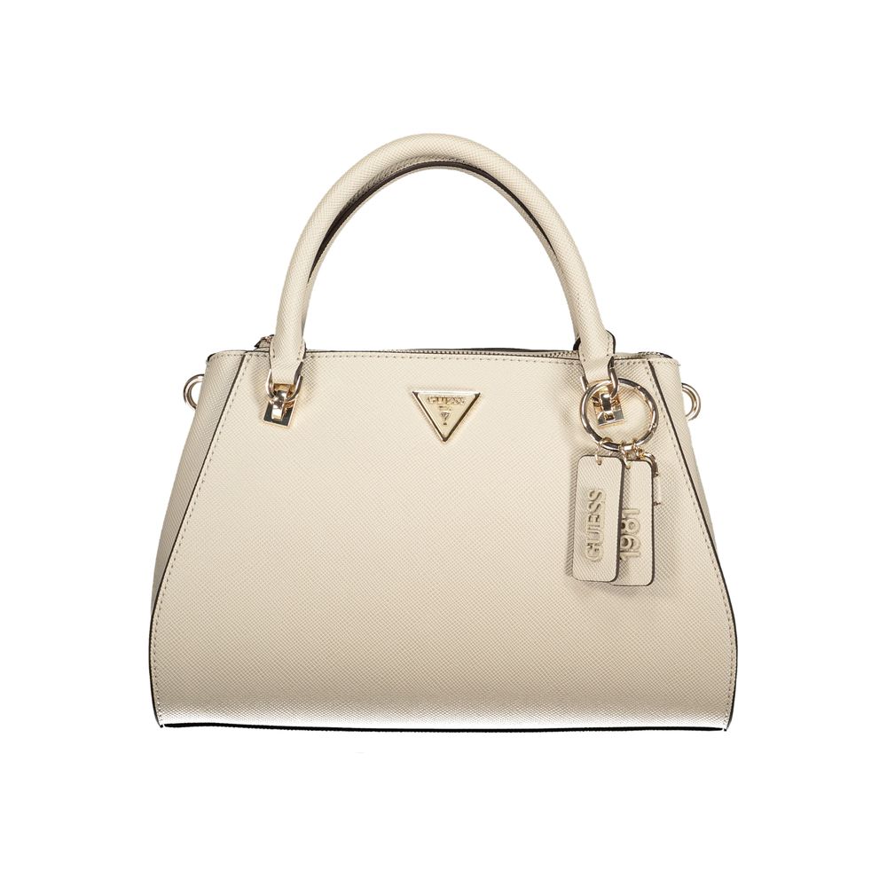 Guess Jeans Beige Polyurethane Women Handbag