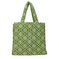 Tory Burch Green Cotton-Like Shoulder Bag