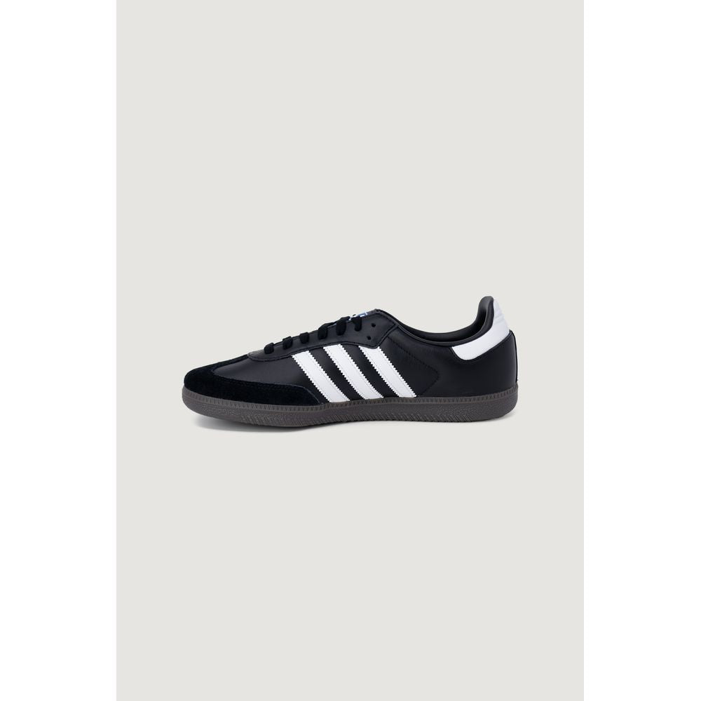 Adidas Originals Black Leather Low Top Sneakers