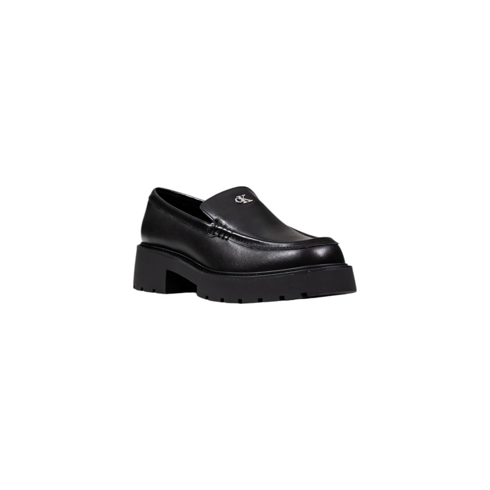 Calvin Klein Jeans Black Leather High Heel Pumps