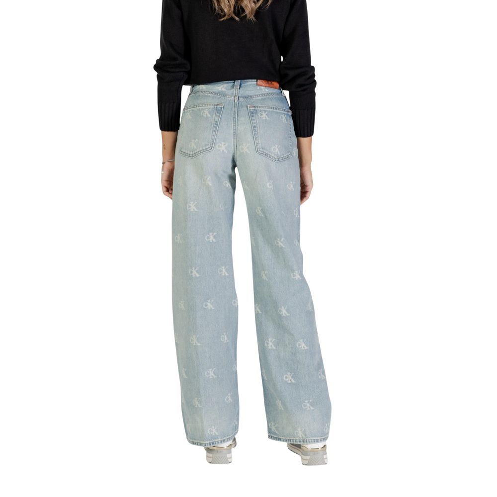 Calvin Klein Jeans Light Blue Cotton Bootcut Jeans