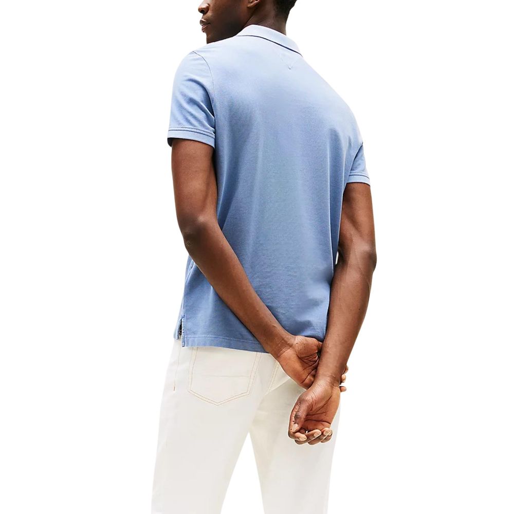 Tommy Hilfiger Blue Cotton Polo Shirt