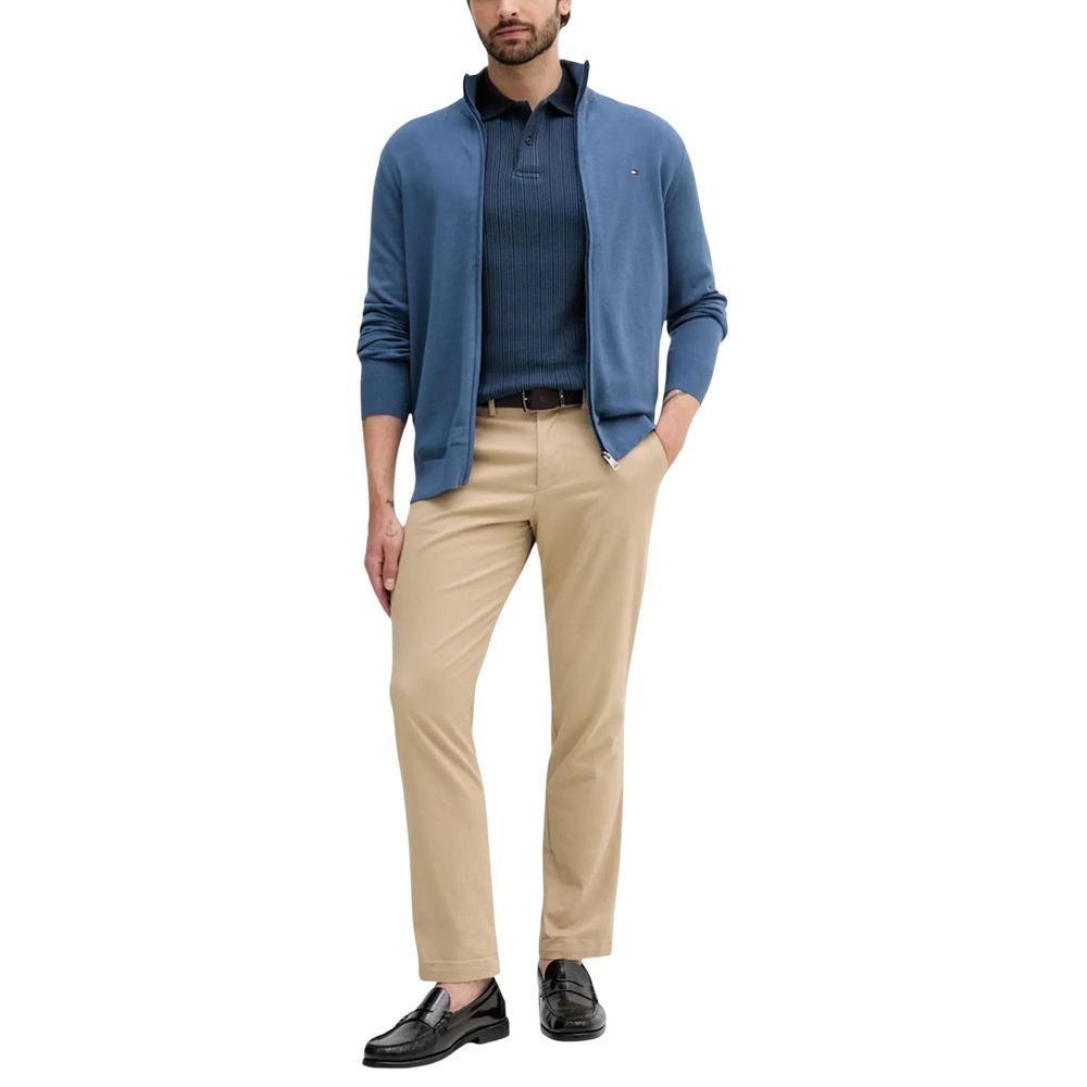 Tommy Hilfiger Blue Cotton Cardigan