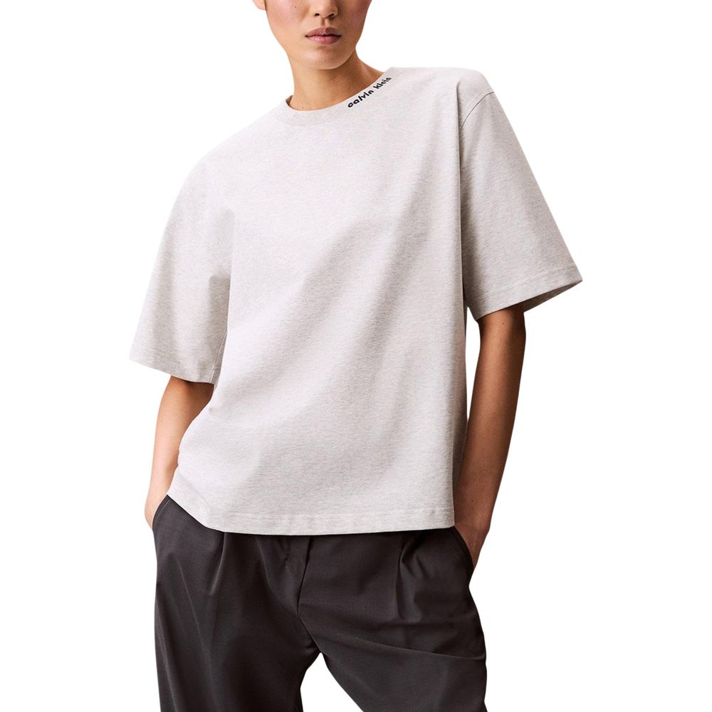 Calvin Klein Jeans Gray Cotton T-Shirt