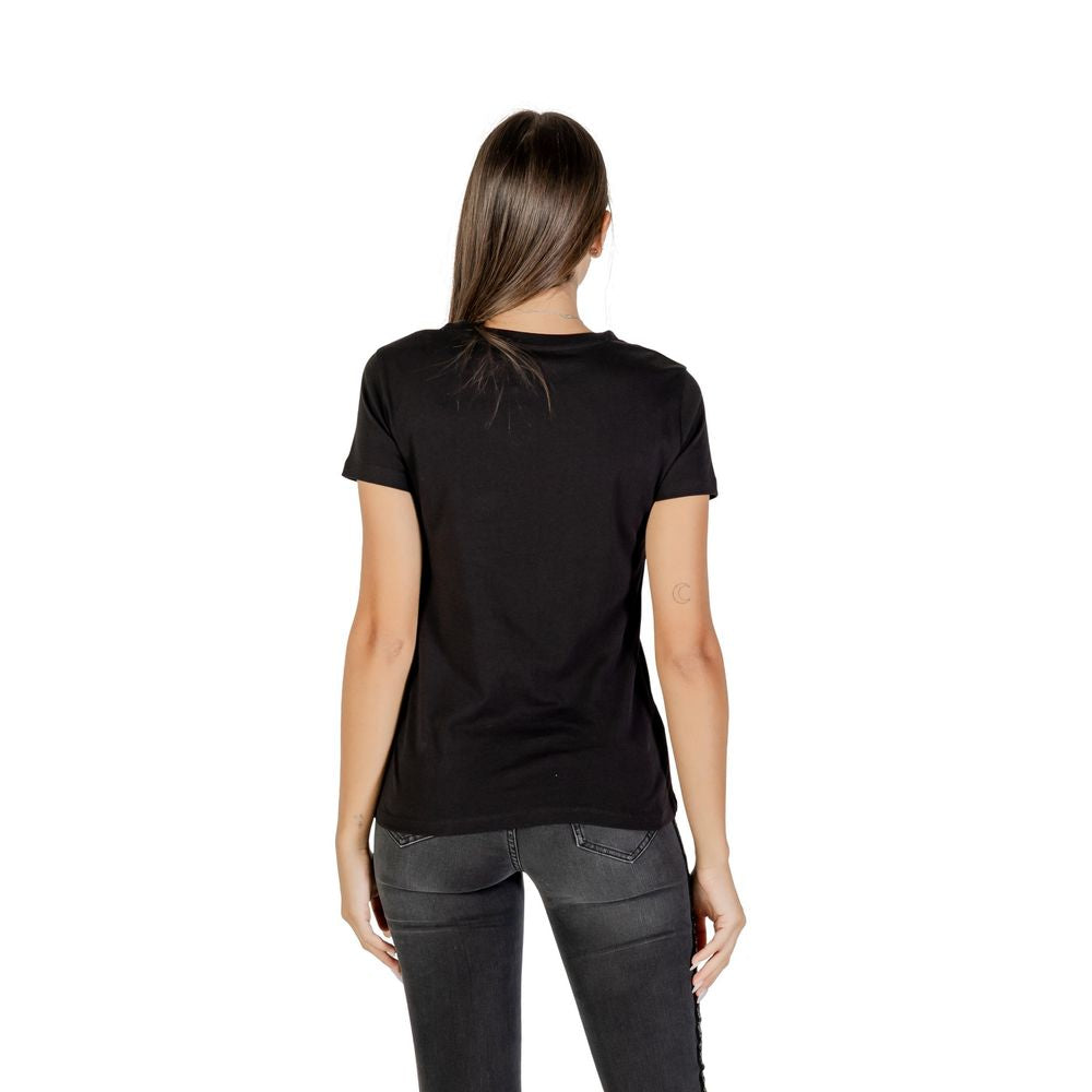 Armani Exchange Black Cotton T-Shirt
