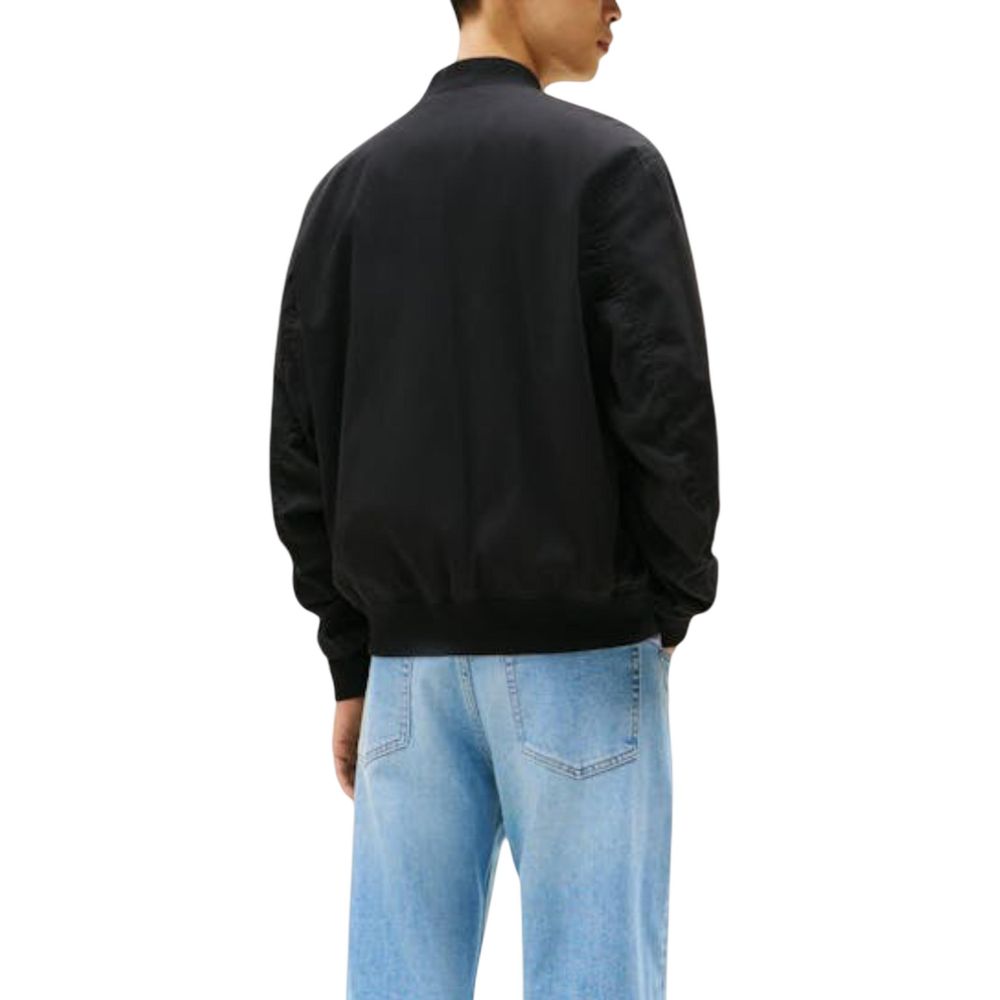 Tommy Hilfiger Jeans Black Recycled Cotton Bomber