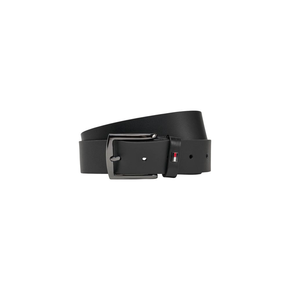 Tommy Hilfiger Black Leather Regular Belt