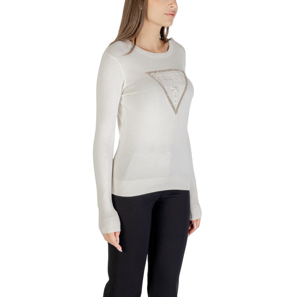 Guess Cream Viscose Sweatshirt