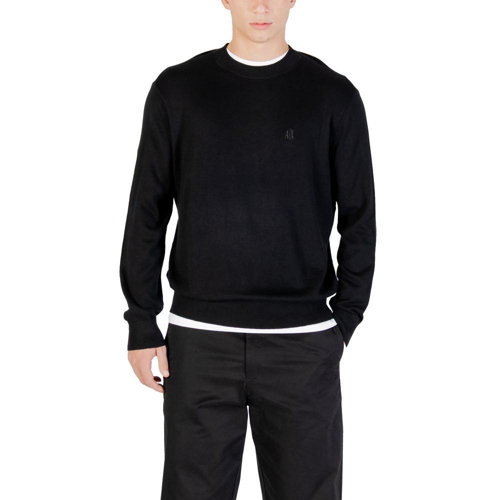 Armani Exchange Black Viscose Sweatshirt