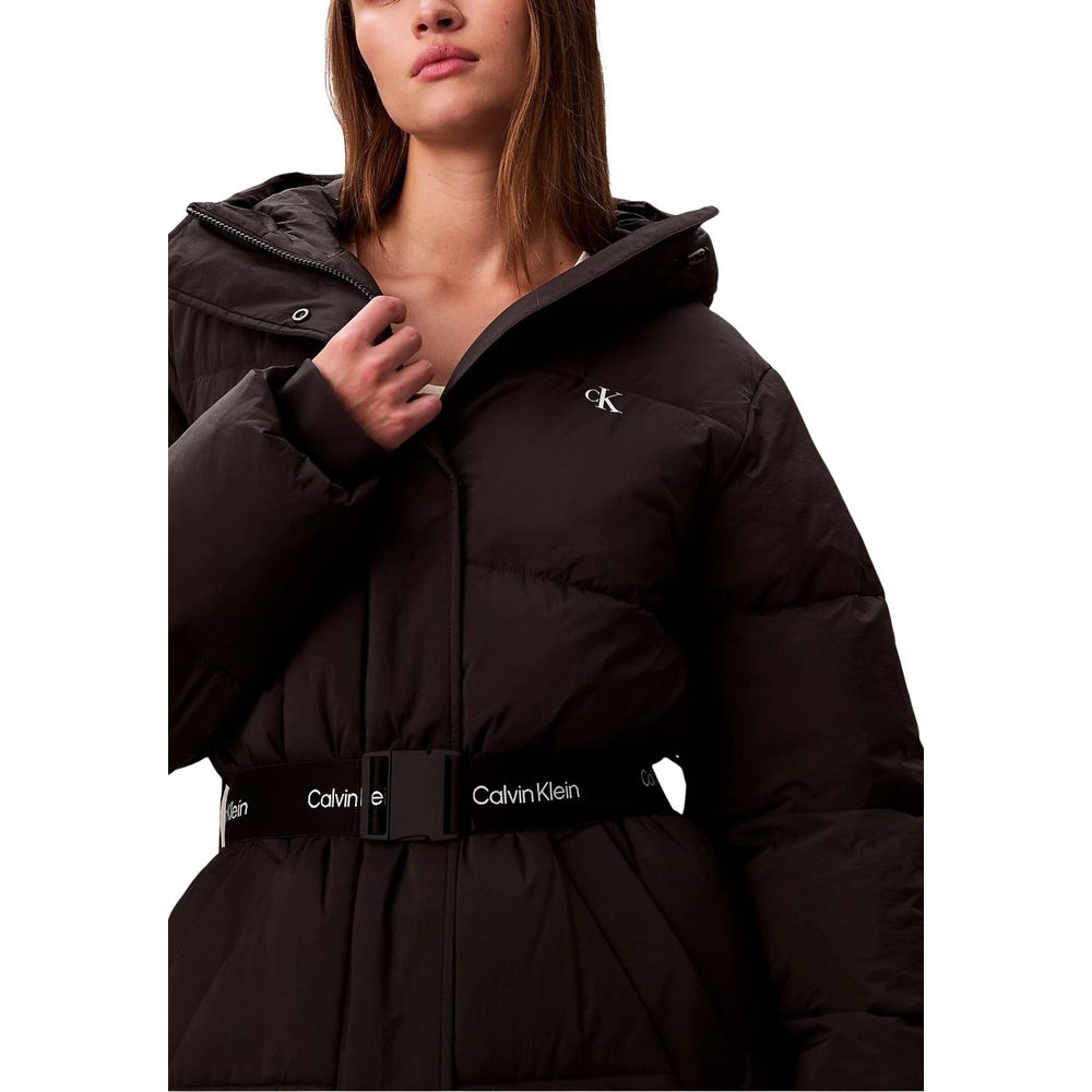 Calvin Klein Jeans Black Polyamide Coat