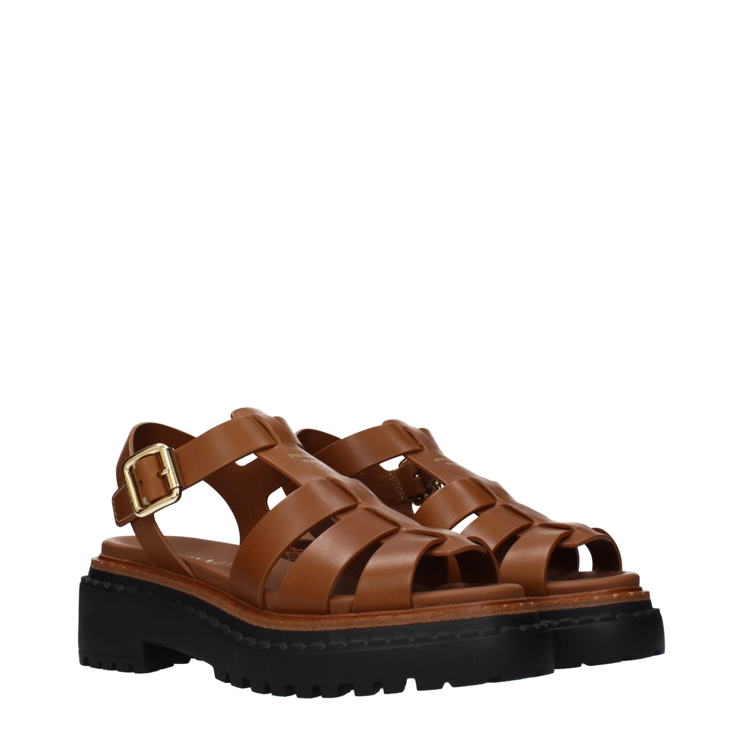 Prada Brown Leather False