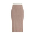 Diesel Multicolor Viscose Midi Skirt