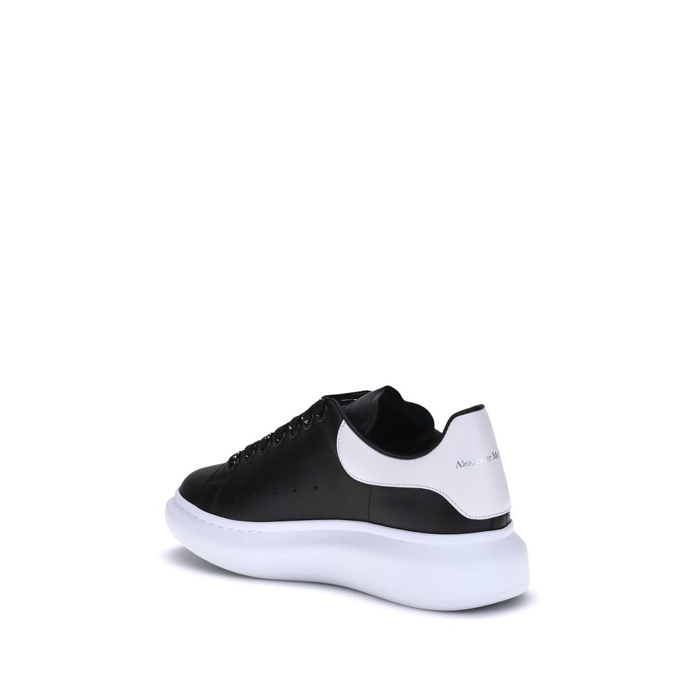 Alexander McQueen Black Calf Leather Bos Taurus Platform Sneakers
