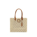 Versace Beige Cotton Shoulder Bag