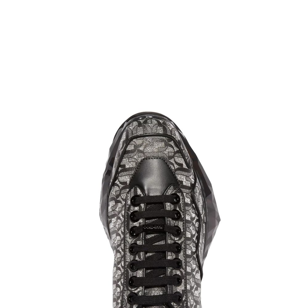 Jimmy Choo Black Calfskin Sneakers