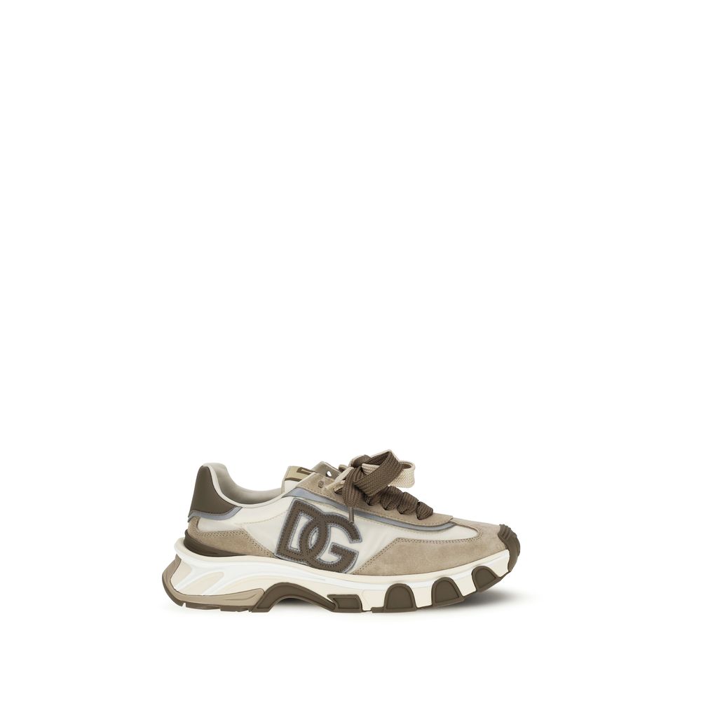 Dolce & Gabbana Multicolor Calf Leather Bos Taurus Athletic Sneakers