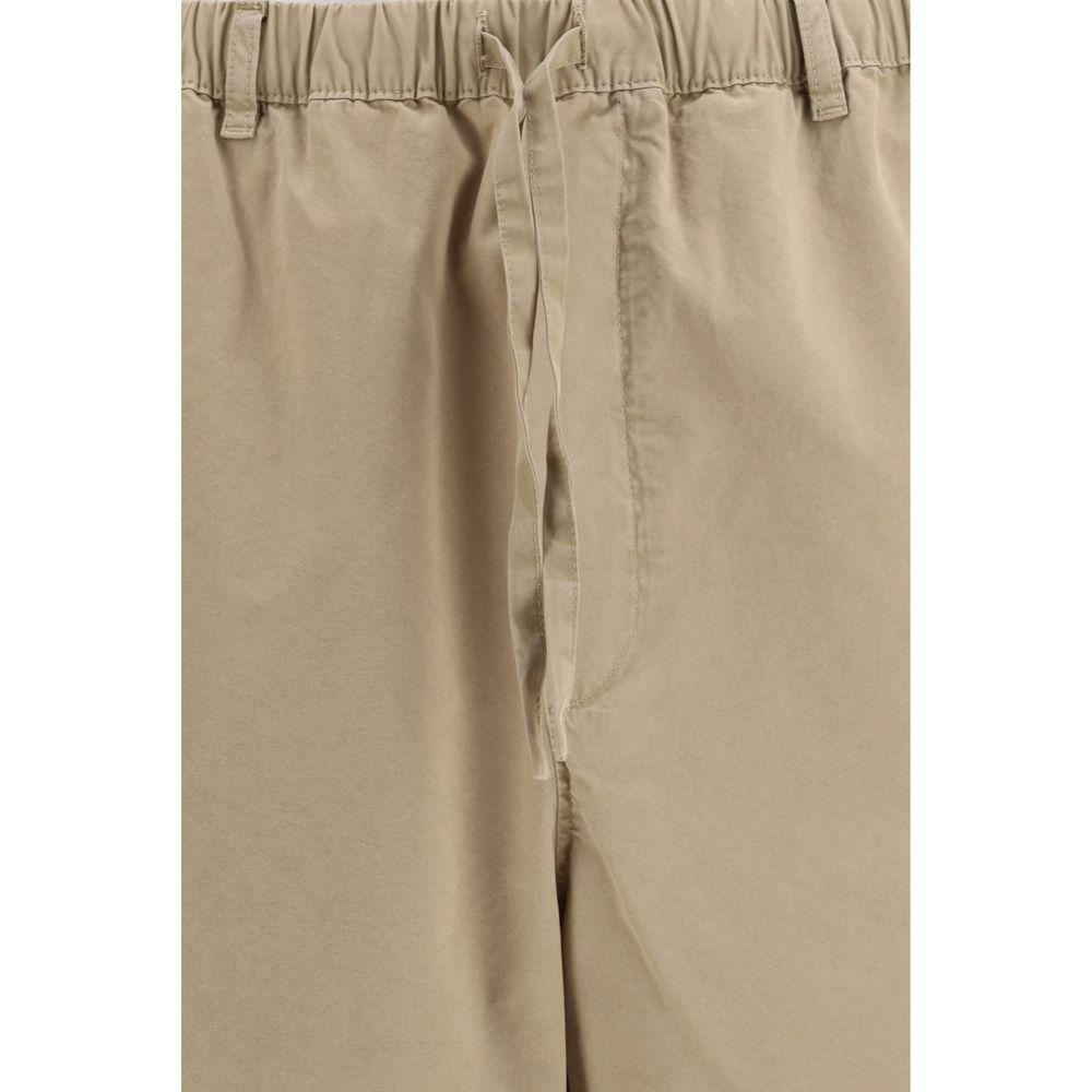 Ferragamo Beige Cotton Casual Pants