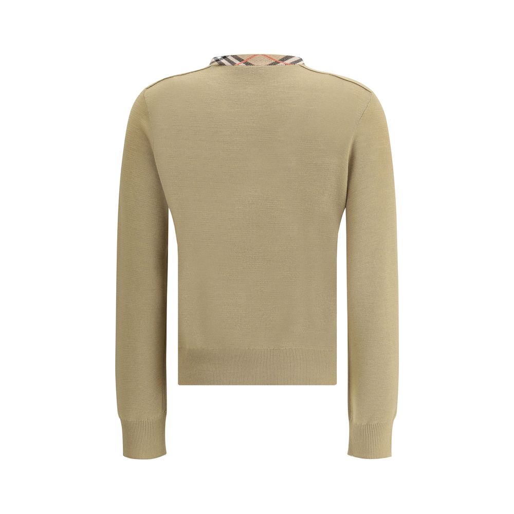 Burberry Brown Wool Cardigan