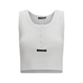 Dolce & Gabbana White Cotton Tank Tops