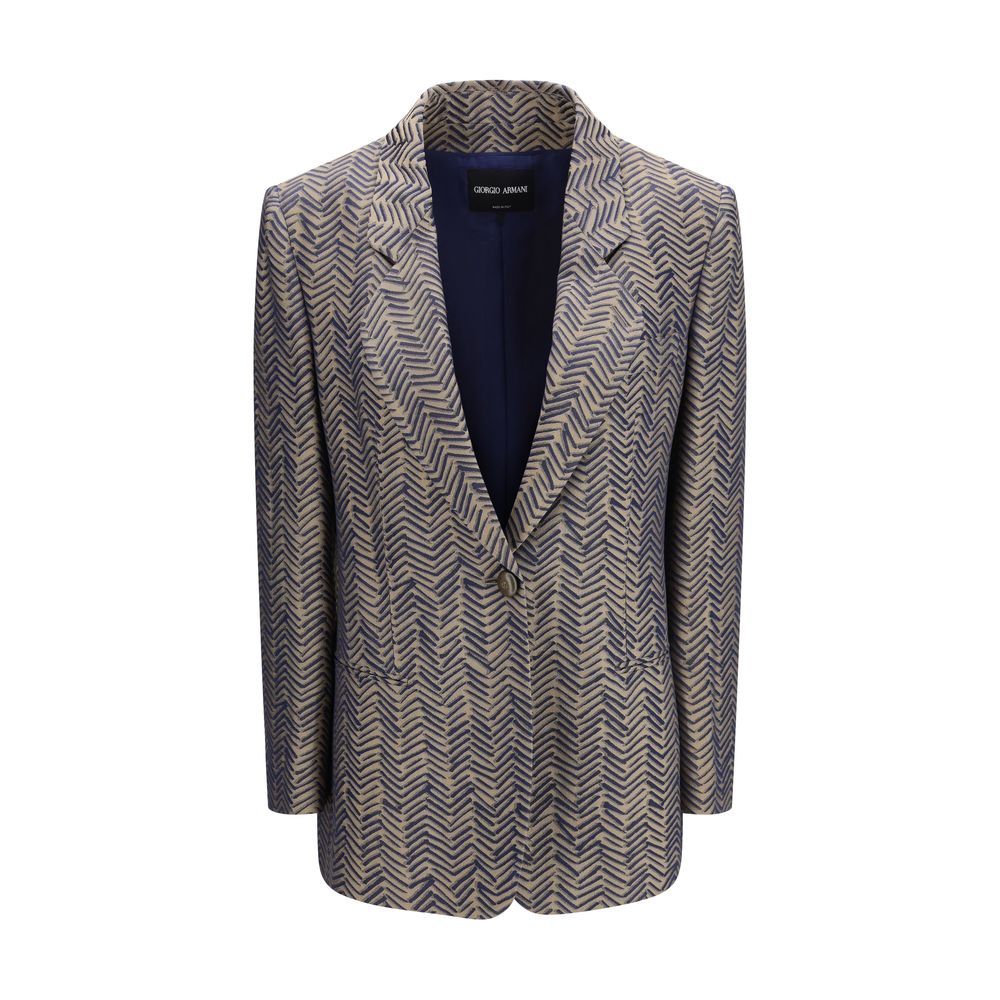 Giorgio Armani Beige Viscose Blazer