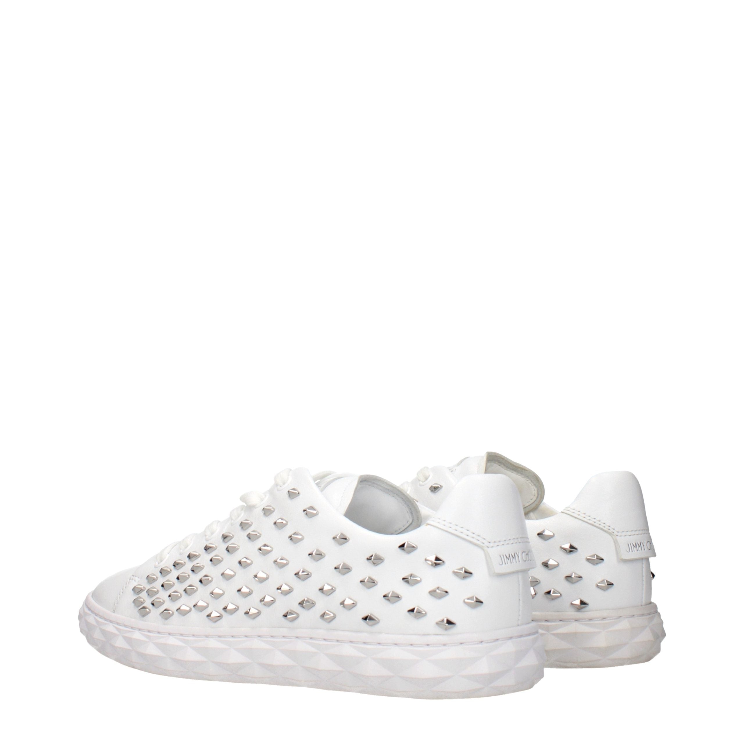Jimmy Choo White Leather Sneakers