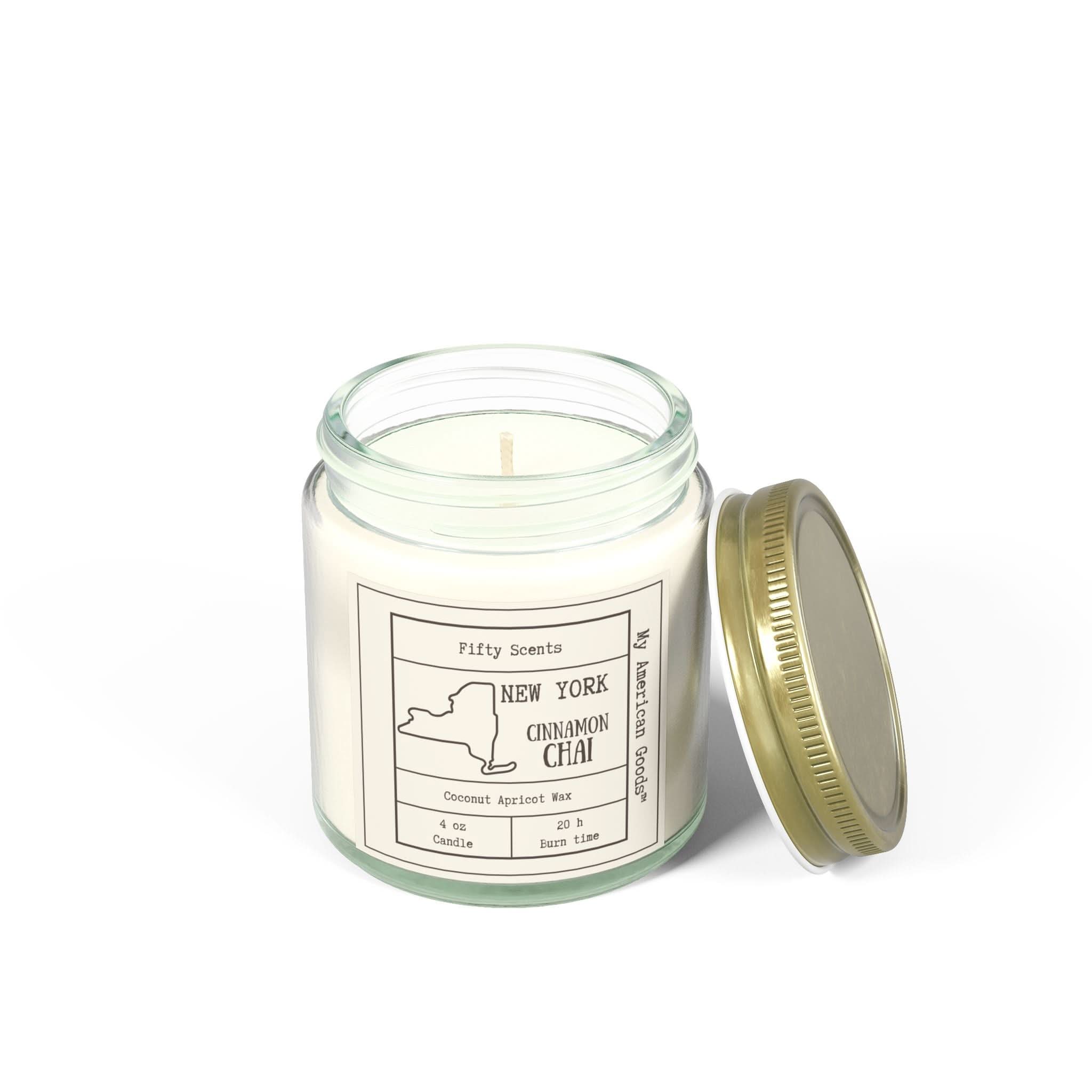New York - Cinnamon Chai Scented Candle - Coconut Apricot Wax