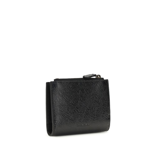 Balenciaga Black Lamb Ovis Aries Aries Wallet