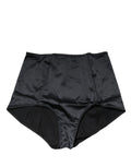 Dolce & Gabbana Black Silk Blend High Waist Girdle Panty Underwear