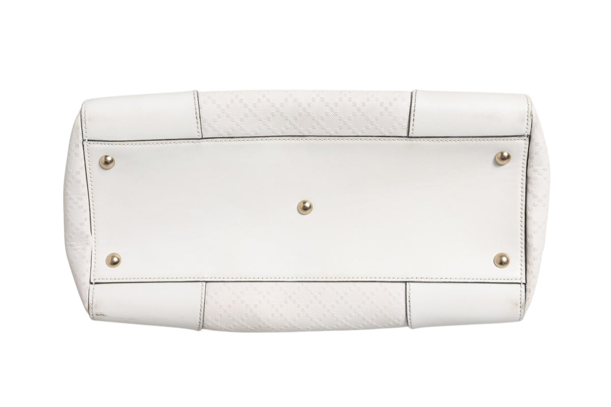 Gucci Medium Diamante Leather Boston Bag