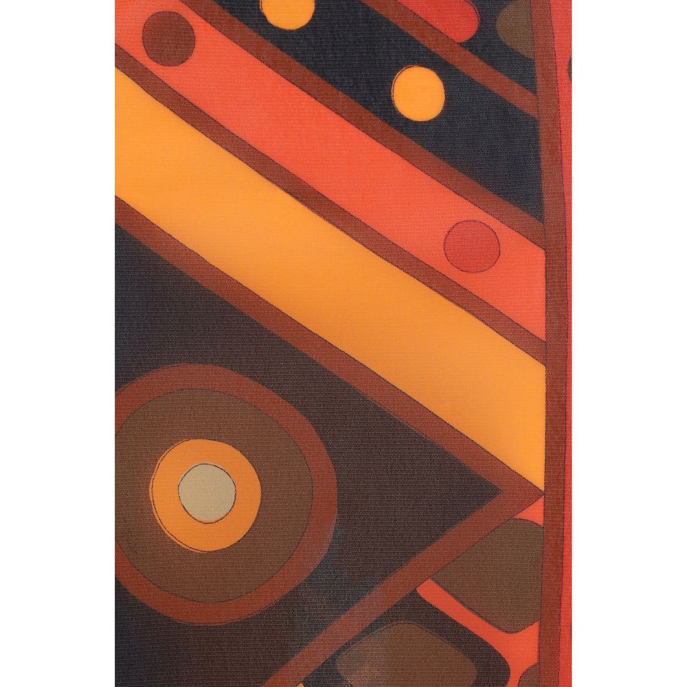 Emilio Pucci Orange Polyamide Long Skirt