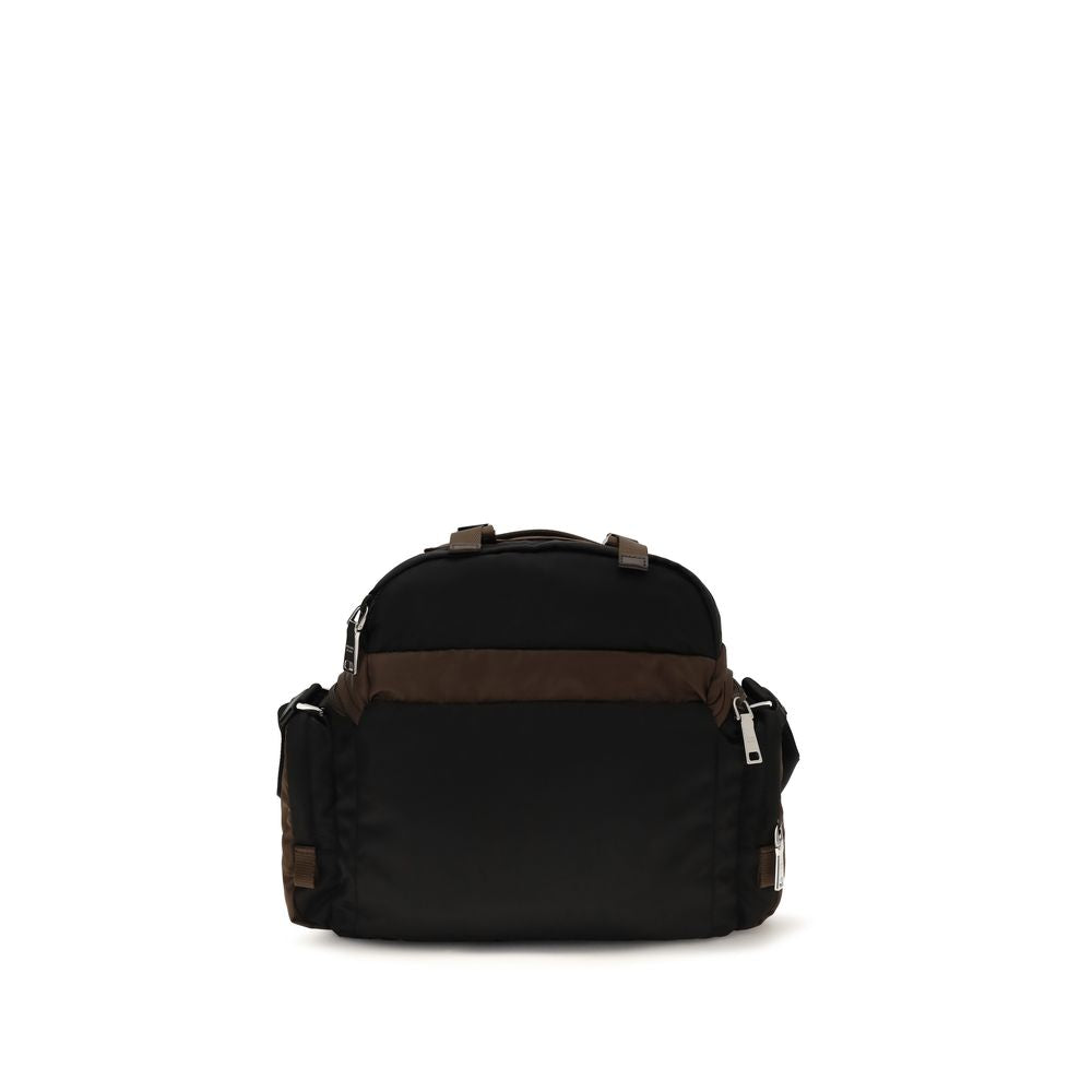 Prada Brown Recycled Polyamide Shoulder Bag