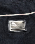Dolce & Gabbana Black Cotton Mid Waist Classic Men Denim Jeans