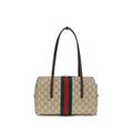 Gucci Beige Cotton Shoulder Bag