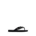 Balenciaga Black Polyester Flat Sandals