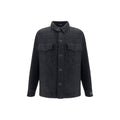 Balmain Black Cotton Full-Length Jacket