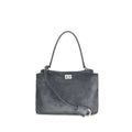 Balenciaga Gray Calf Leather Bos Taurus Shoulder Bag