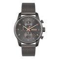 Hugo Boss Gray Stainless Steel Dress Watch