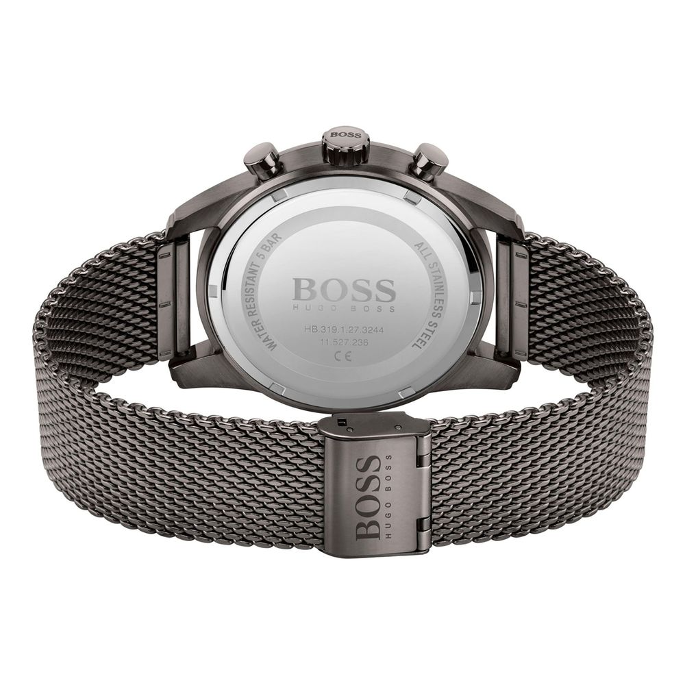 Hugo Boss Gray Stainless Steel Dress Watch