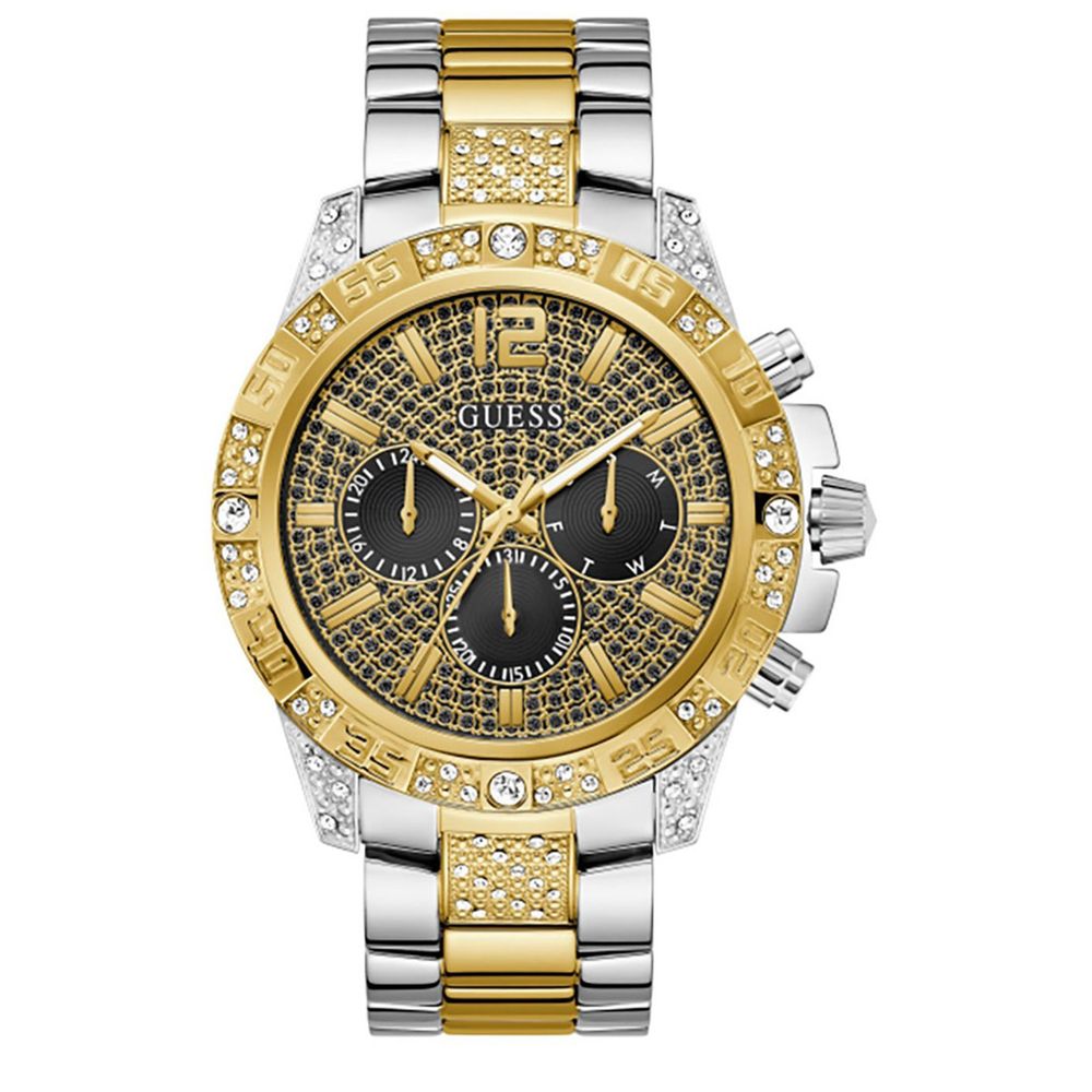 Guess Gold Stainless Steel Dress Watch